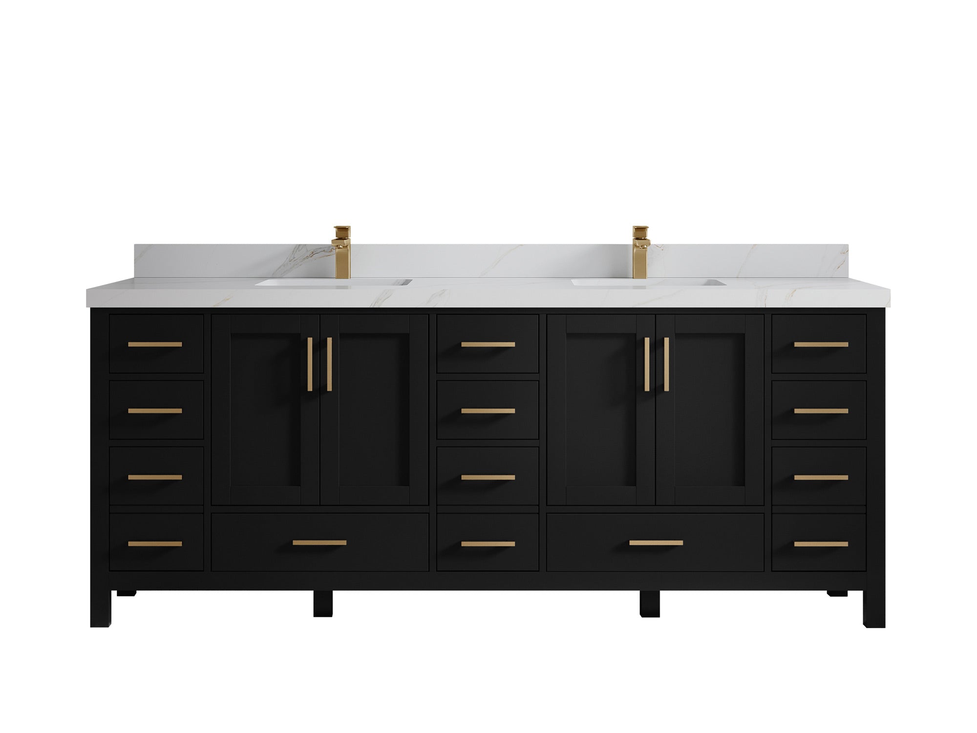Malibu 84 in. W x 22 in. D Double Sink Bathroom Vanity - Willow Bath and Vanity