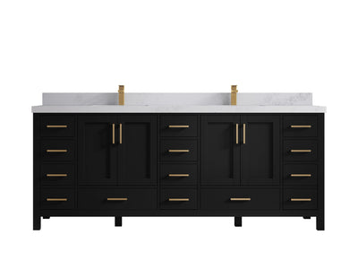 Malibu 84 in. W x 22 in. D Double Sink Bathroom Vanity - Willow Bath and Vanity