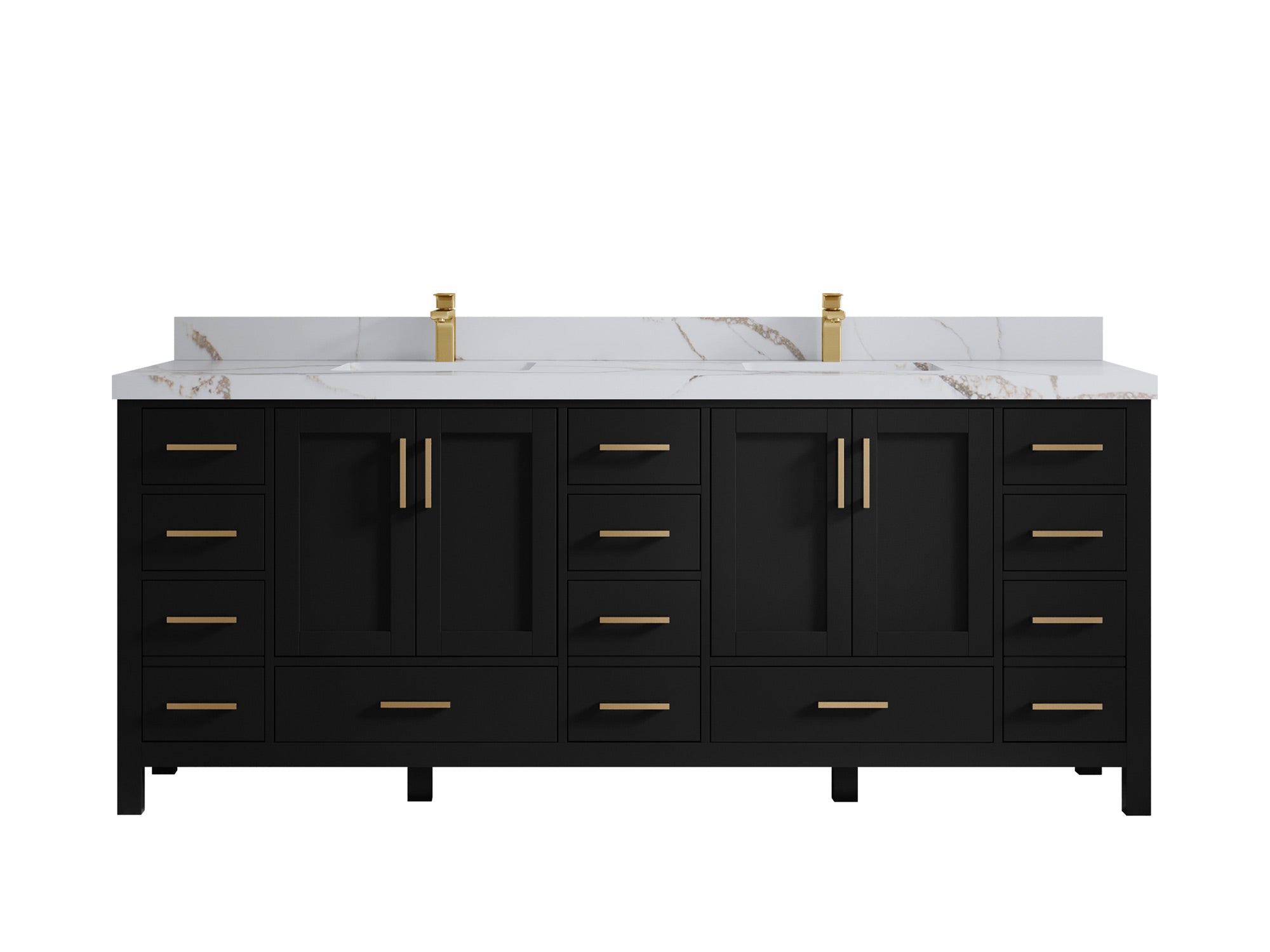 Malibu 84 in. W x 22 in. D Double Sink Bathroom Vanity - Willow Bath and Vanity