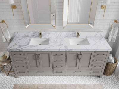 Malibu 84 in. W x 22 in. D Double Sink Bathroom Vanity - Willow Bath and Vanity