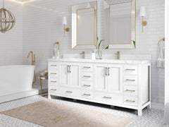 Malibu 84 in. W x 22 in. D Double Sink Bathroom Vanity - photo 2