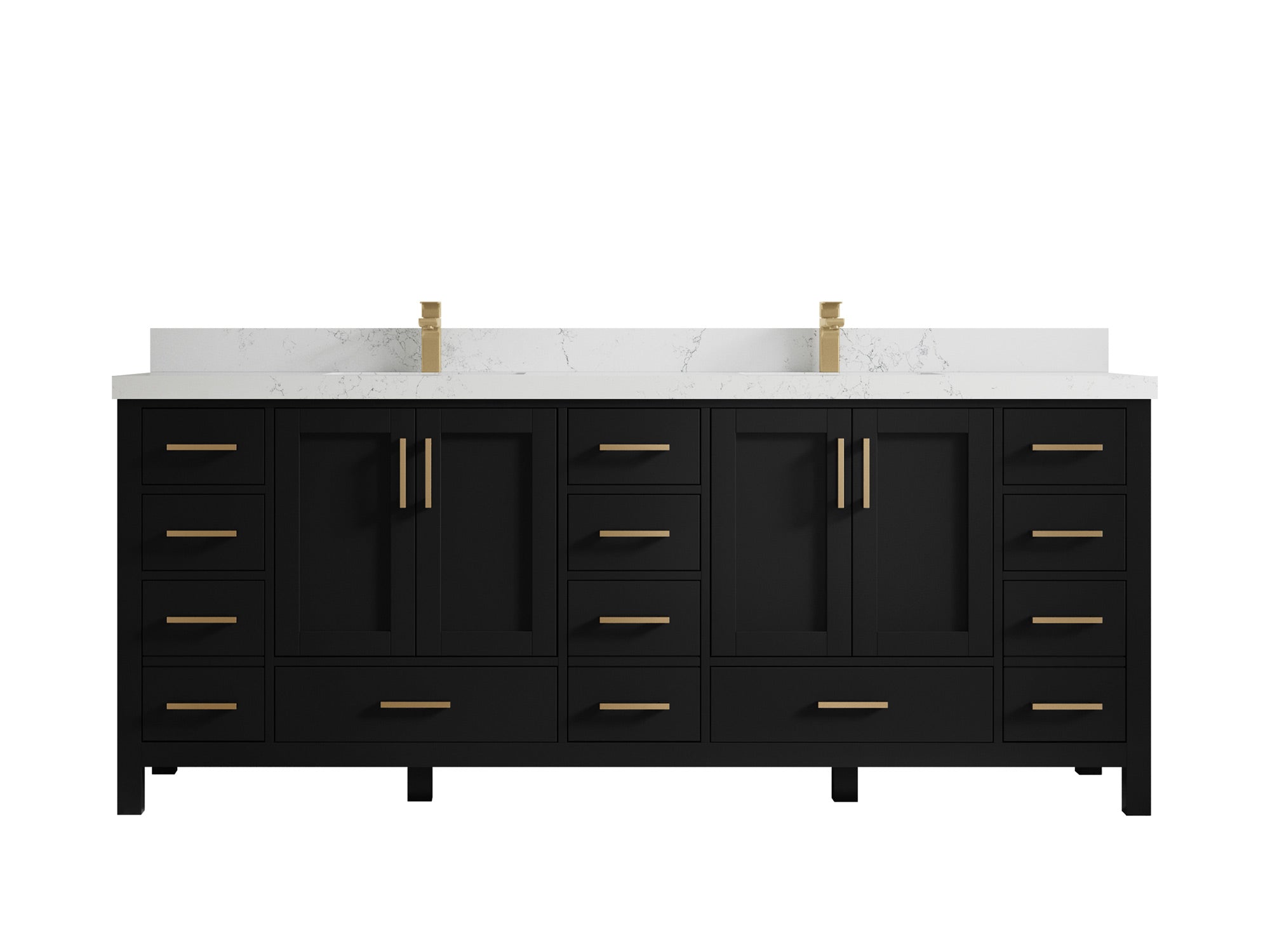 Malibu 84 in. W x 22 in. D Double Sink Bathroom Vanity - Willow Bath and Vanity