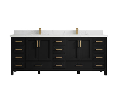 Malibu 84 in. W x 22 in. D Double Sink Bathroom Vanity - Willow Bath and Vanity