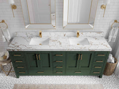 Malibu 84 in. W x 22 in. D Double Sink Bathroom Vanity - photo 38