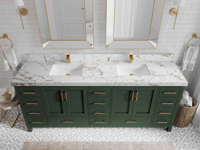 Malibu 84 in. W x 22 in. D Double Sink Bathroom Vanity - Willow Bath and Vanity