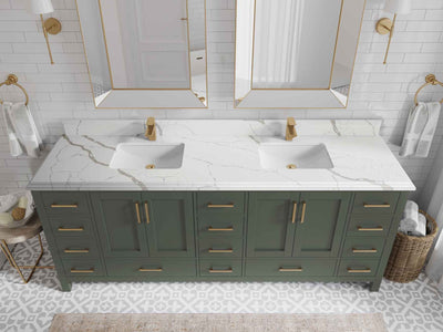 Malibu 84 in. W x 22 in. D Double Sink Bathroom Vanity - Willow Bath and Vanity