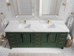 Malibu 84 in. W x 22 in. D Double Sink Bathroom Vanity - photo 16