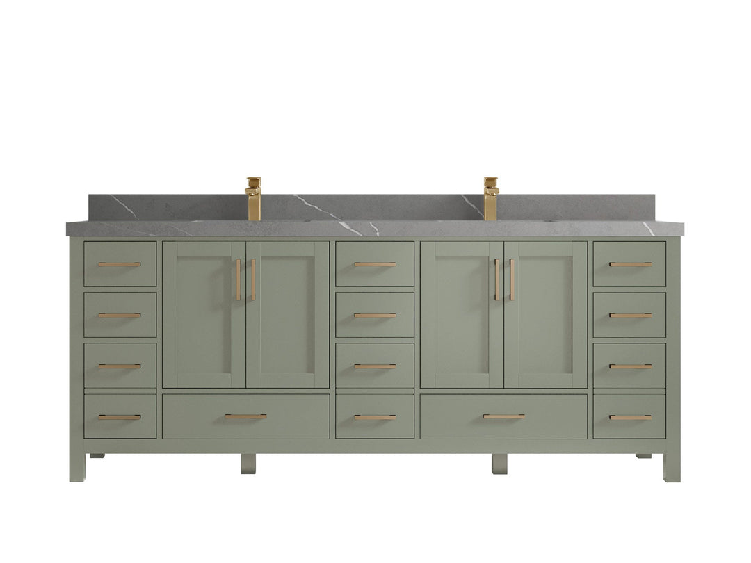 Malibu 84 in. W x 22 in. D Double Sink Bathroom Vanity - Willow Bath and Vanity