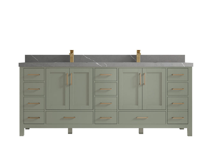 Malibu 84 in. W x 22 in. D Double Sink Bathroom Vanity - photo 35