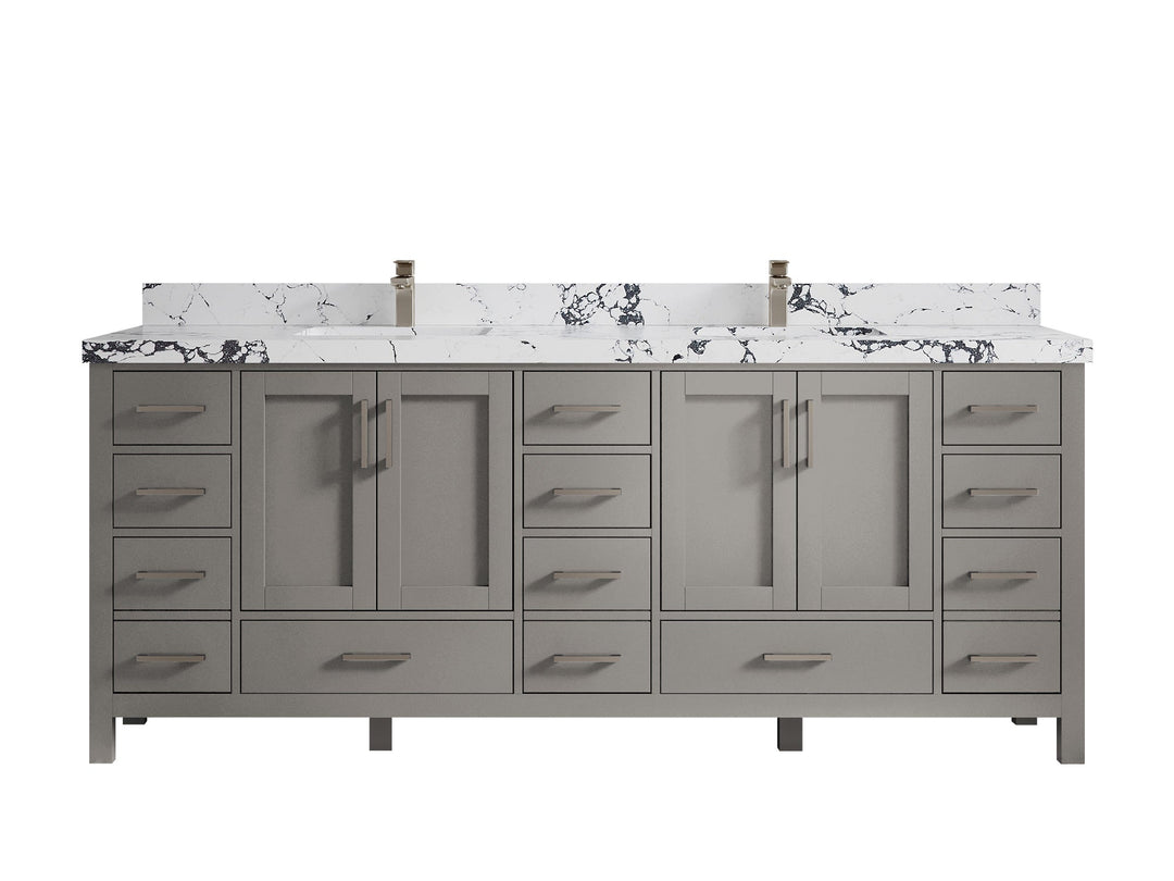 Malibu 84 in. W x 22 in. D Double Sink Bathroom Vanity - Willow Bath and Vanity