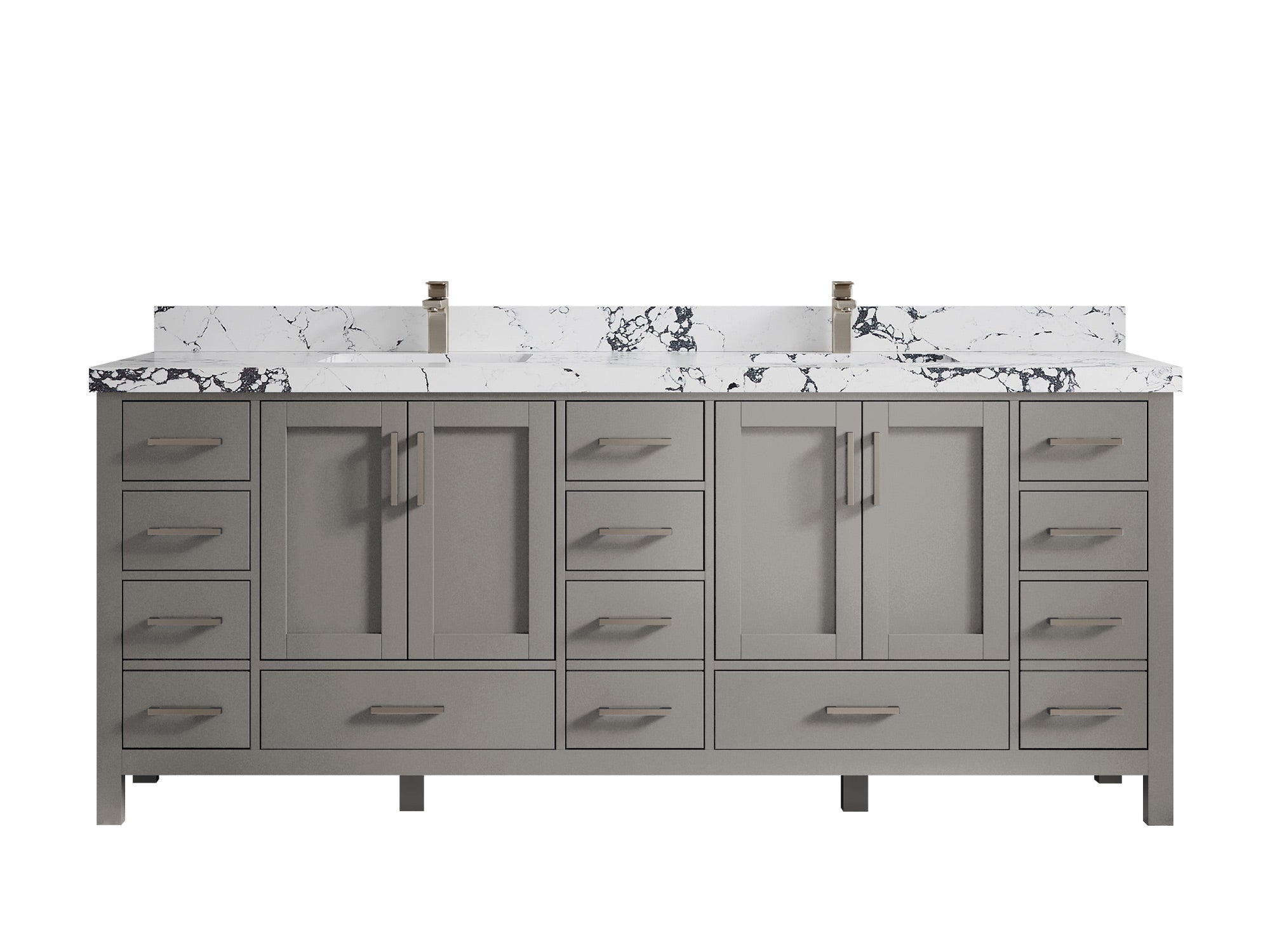 Malibu 84 in. W x 22 in. D Double Sink Bathroom Vanity - Willow Bath and Vanity