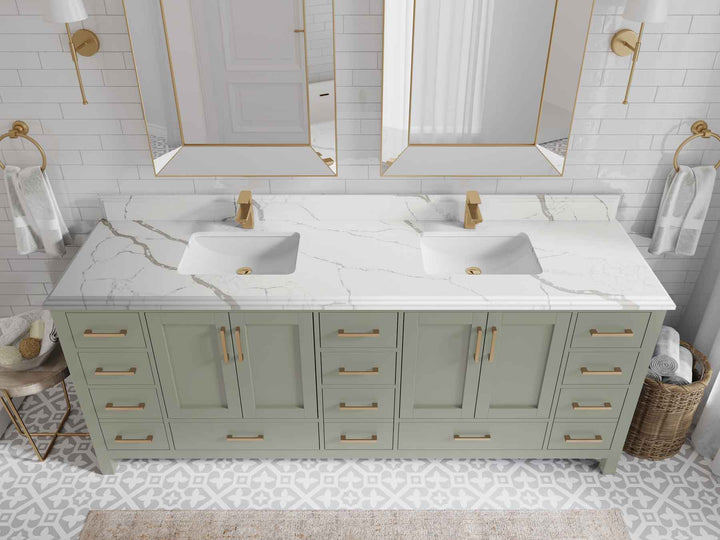 Malibu 84 in. W x 22 in. D Double Sink Bathroom Vanity - photo 24