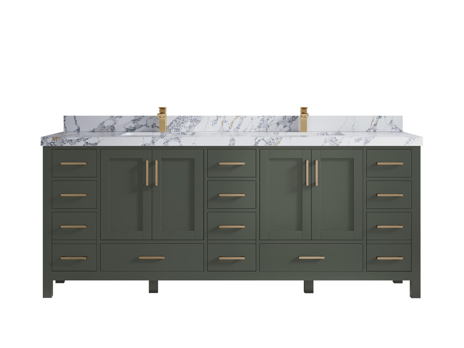 Malibu 84 in. W x 22 in. D Double Sink Bathroom Vanity - Willow Bath and Vanity