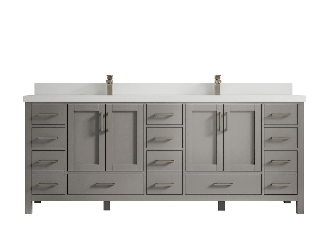 Malibu 84 in. W x 22 in. D Double Sink Bathroom Vanity - Willow Bath and Vanity