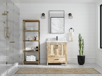 Malibu Mango Wood 30 in. W x 22 in. D Single Sink Bathroom Vanity - Willow Bath and Vanity