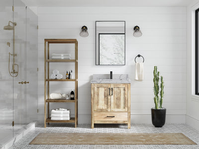 Malibu Mango Wood 30 in. W x 22 in. D Single Sink Bathroom Vanity - Willow Bath and Vanity