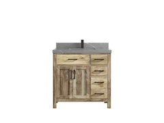Malibu Mango Wood 36 in. W x 22 in. D Center Sink Bathroom Vanity - photo 44