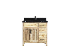 Malibu Mango Wood 36 in. W x 22 in. D Center Sink Bathroom Vanity - photo 16