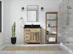 Malibu Mango Wood 36 in. W x 22 in. D Center Sink Bathroom Vanity - photo 19