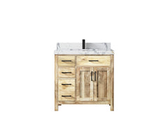 Malibu Mango Wood 36 in. W x 22 in. D Center Sink Bathroom Vanity - photo 24
