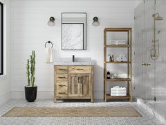 Malibu Mango Wood 36 in. W x 22 in. D Center Sink Bathroom Vanity - photo 13