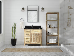Malibu Mango Wood 36 in. W x 22 in. D Center Sink Bathroom Vanity - photo 17