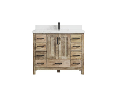Malibu Mango Wood 42 in. W x 22 in. D Single Sink Bathroom Vanity - Willow Bath and Vanity