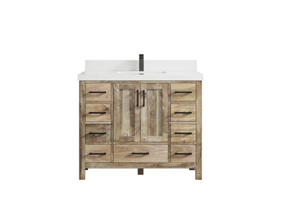 Malibu Mango Wood 42 in. W x 22 in. D Single Sink Bathroom Vanity - Willow Bath and Vanity