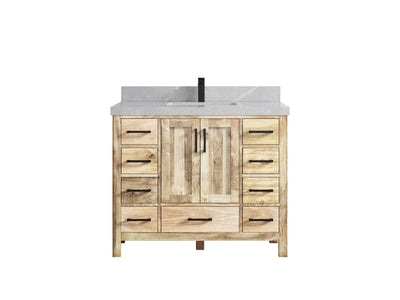 Malibu Mango Wood 42 in. W x 22 in. D Single Sink Bathroom Vanity - Willow Bath and Vanity