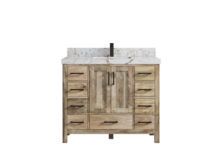 Malibu Mango Wood 42 in. W x 22 in. D Single Sink Bathroom Vanity - photo 45