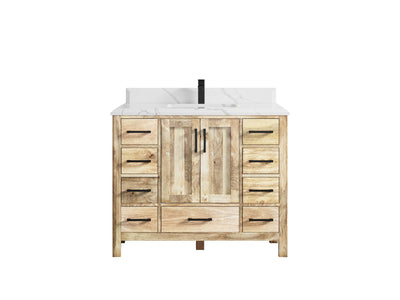 Malibu Mango Wood 42 in. W x 22 in. D Single Sink Bathroom Vanity - Willow Bath and Vanity