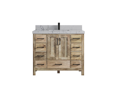 Malibu Mango Wood 42 in. W x 22 in. D Single Sink Bathroom Vanity - Willow Bath and Vanity