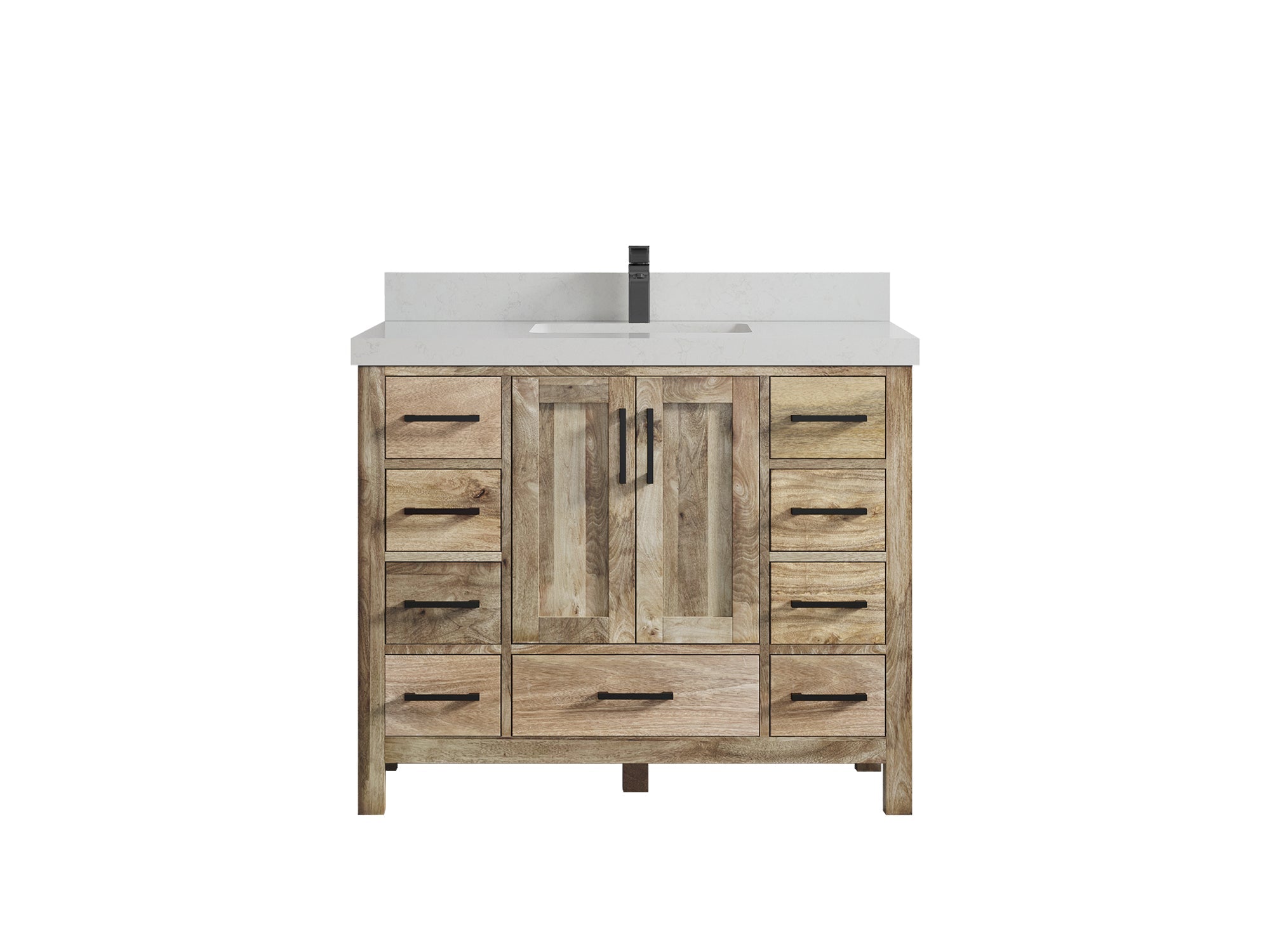 Malibu Mango Wood 42 in. W x 22 in. D Single Sink Bathroom Vanity - Willow Bath and Vanity