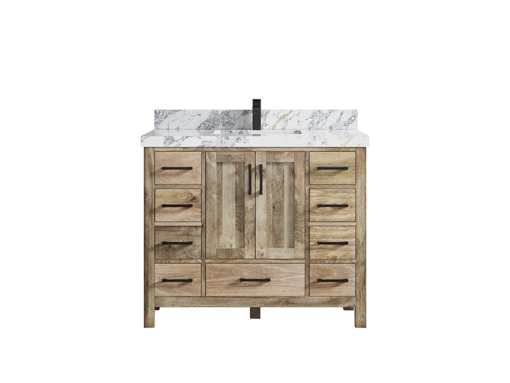 Malibu Mango Wood 42 in. W x 22 in. D Single Sink Bathroom Vanity - photo 23
