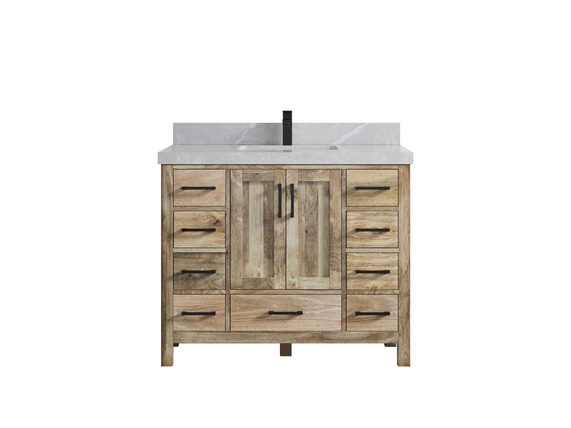 Malibu Mango Wood 42 in. W x 22 in. D Single Sink Bathroom Vanity - Willow Bath and Vanity