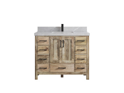 Malibu Mango Wood 42 in. W x 22 in. D Single Sink Bathroom Vanity - Willow Bath and Vanity