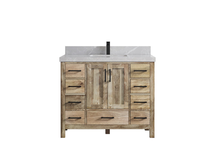 Malibu Mango Wood 42 in. W x 22 in. D Single Sink Bathroom Vanity - photo 39