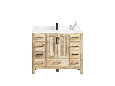 Malibu Mango Wood 42 in. W x 22 in. D Single Sink Bathroom Vanity - Willow Bath and Vanity