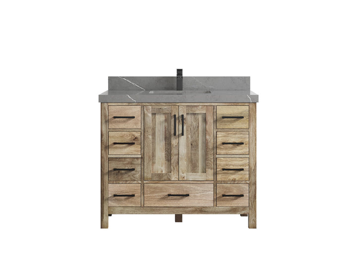 Malibu Mango Wood 42 in. W x 22 in. D Single Sink Bathroom Vanity - photo 41