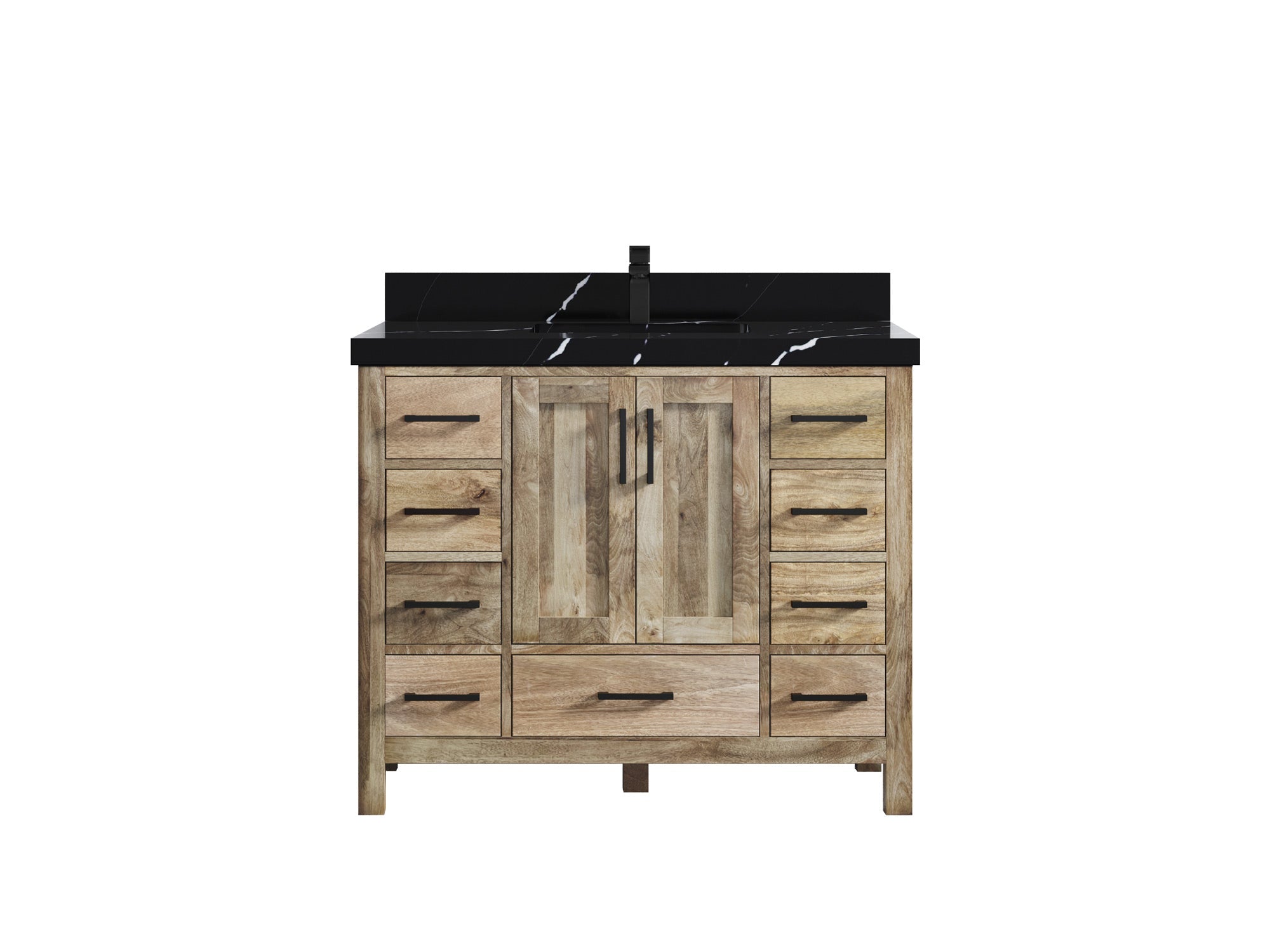 Malibu Mango Wood 42 in. W x 22 in. D Single Sink Bathroom Vanity - Willow Bath and Vanity