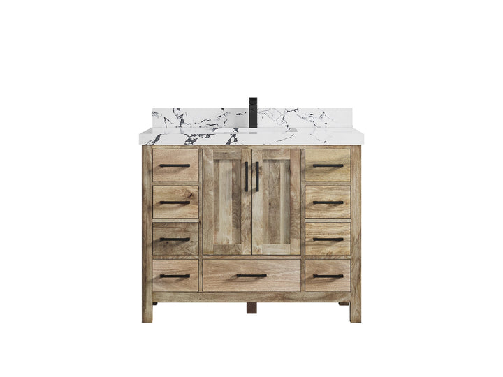 Malibu Mango Wood 42 in. W x 22 in. D Single Sink Bathroom Vanity - photo 47