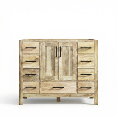 Malibu Mango Wood 42 in. W x 22 in. D Single Sink Bathroom Vanity - Willow Bath and Vanity