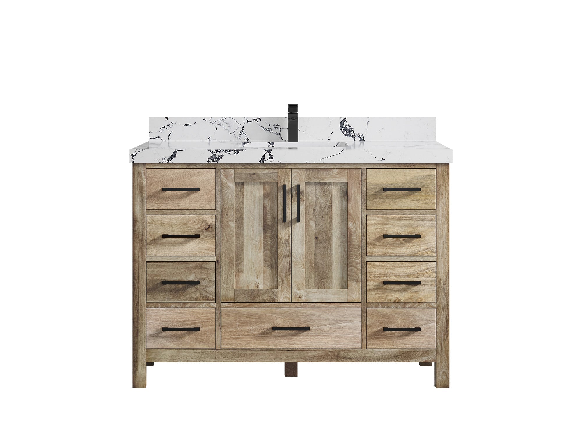 Malibu Mango Wood 48 in. W x 22 in. D Single Sink Bathroom Vanity - Willow Bath and Vanity