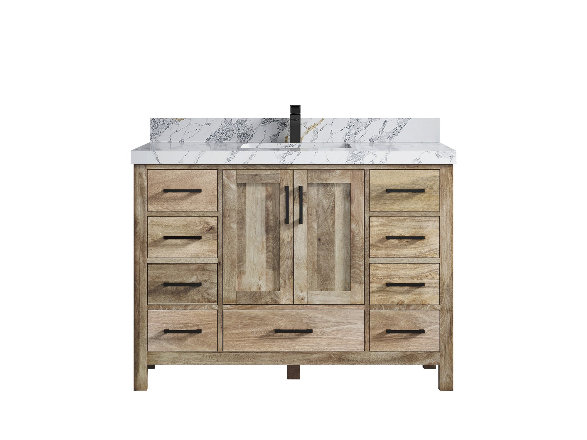 Malibu Mango Wood 48 in. W x 22 in. D Single Sink Bathroom Vanity - Willow Bath and Vanity