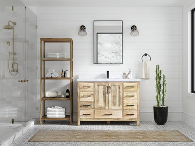 Malibu Mango Wood 48 in. W x 22 in. D Single Sink Bathroom Vanity - Willow Bath and Vanity