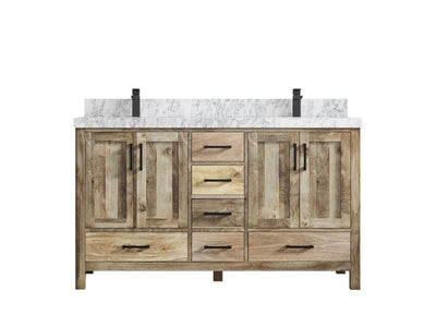Malibu Mango Wood 60 in. W x 22 in. D Double Sink Bathroom Vanity - Willow Bath and Vanity