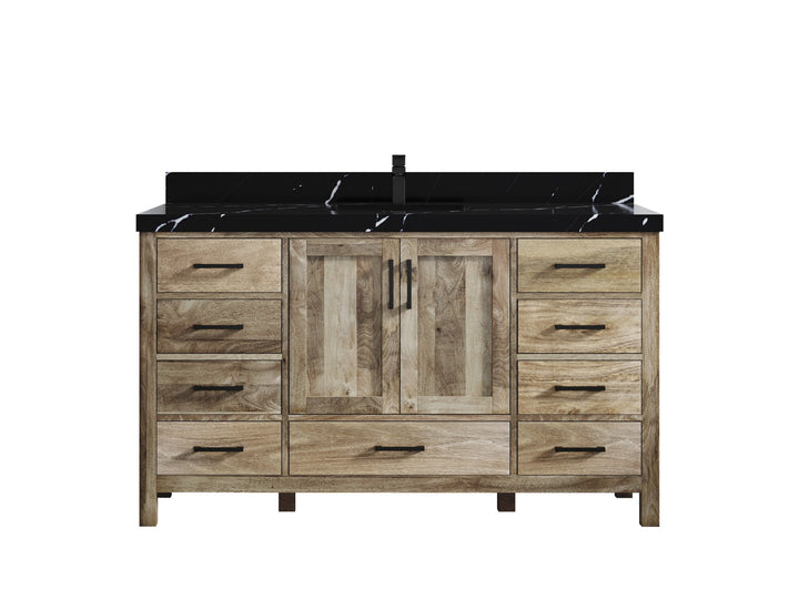 Malibu Mango Wood 60 in. W x 22 in. D Single Sink Bathroom Vanity - photo 16
