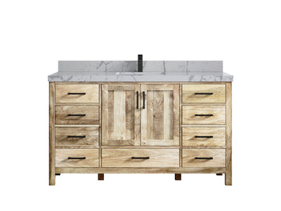 Malibu Mango Wood 60 in. W x 22 in. D Single Sink Bathroom Vanity - Willow Bath and Vanity