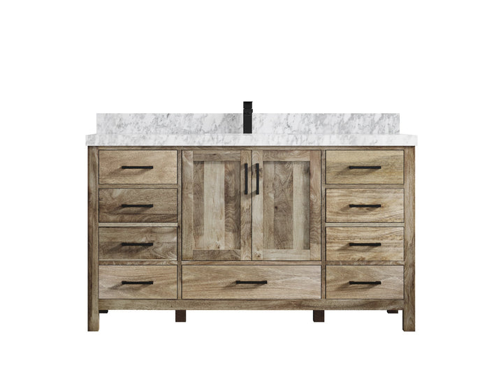 Malibu Mango Wood 60 in. W x 22 in. D Single Sink Bathroom Vanity - photo 28