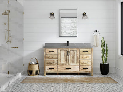 Malibu Mango Wood 60 in. W x 22 in. D Single Sink Bathroom Vanity - Willow Bath and Vanity